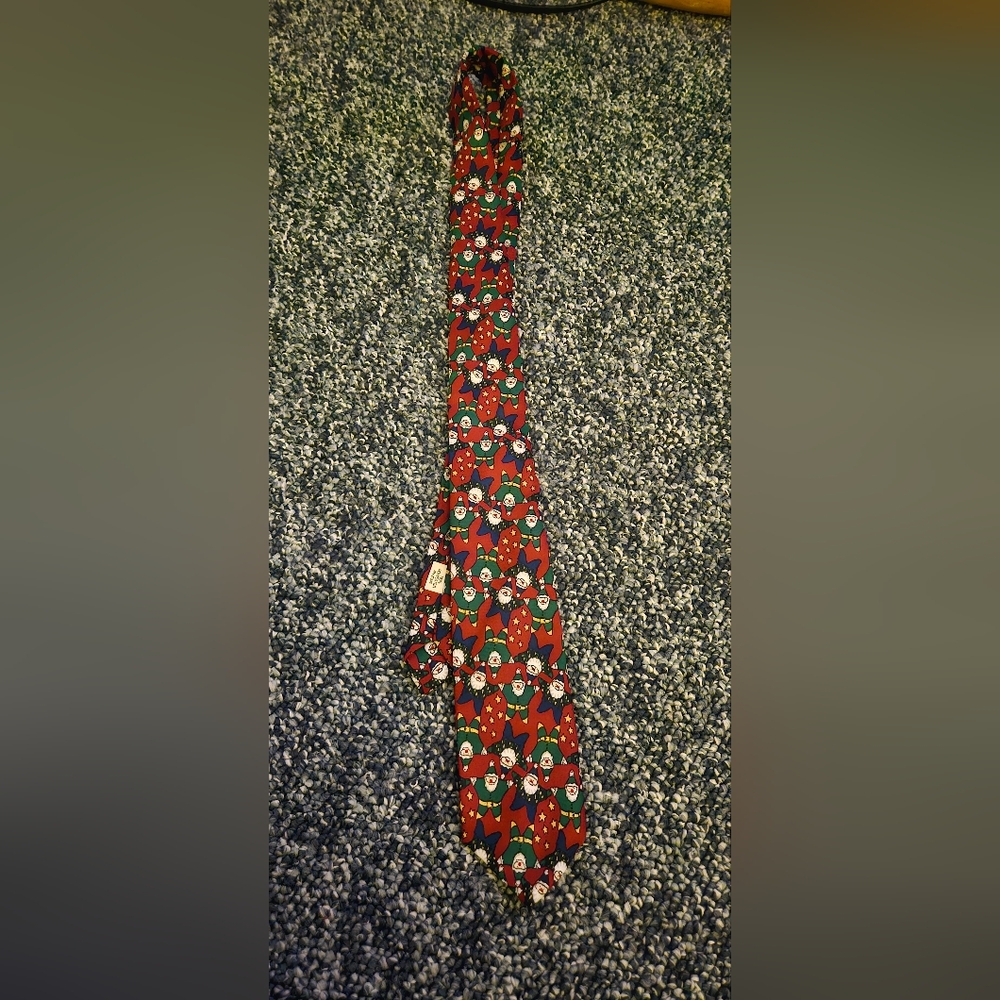 Festive Santa Mens Tie by - Daniel Adams